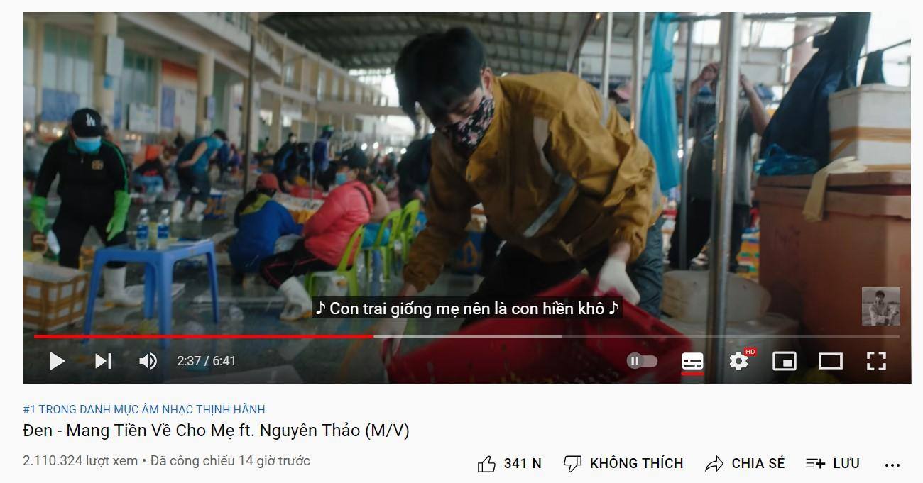MV của Đen Vâu dẫn đầu top thịnh hành khi ra mắt chưa đầy 24 giờ  CHỤP MÀN HÌNH