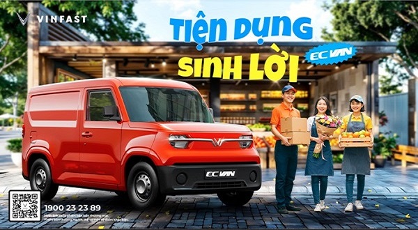 VinFast EC Van: Xe nhỏ gọn, lợi to cho hộ kinh doanh gia đình