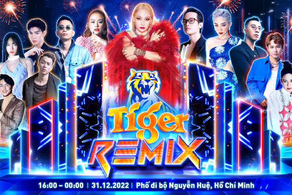 Đại nhạc hội Tiger Remix 2023 tại TP.HCM thu hút nhiều nghệ sĩ tham gia