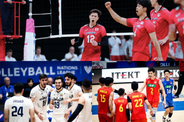 Volleyball Nations League 2023: Nhật Bản dẫn đầu bảng xếp hạng, Iran và Trung Quốc out top