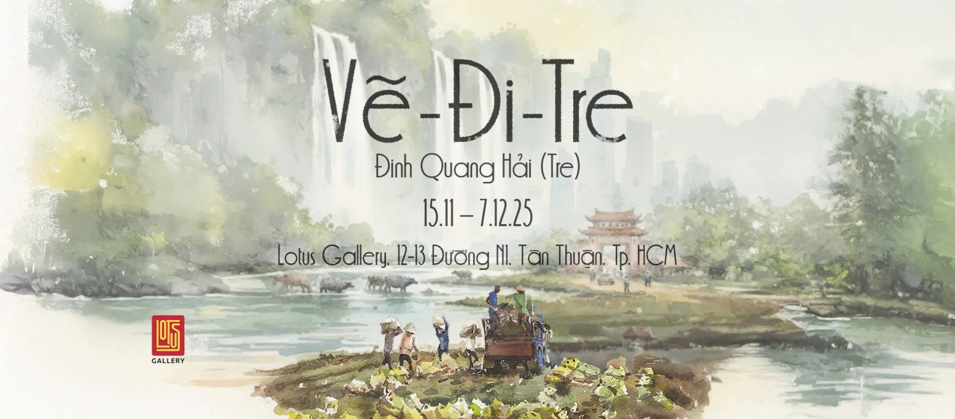 Triển lãm 'Vẽ - Đi - Tre': Từ bước chân đến cảm xúc và sự chắt lọc tinh tế