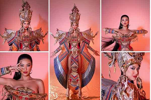 Cận cảnh trang phục dân tộc của Kim Duyên tại Miss Supranational 2022
