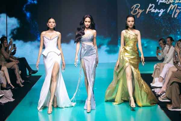 Top 3 Hoa hậu Hoàn vũ Việt Nam 2022 lần đầu catwalk trong show của Nail Artist Pang Mỹ Nguyên