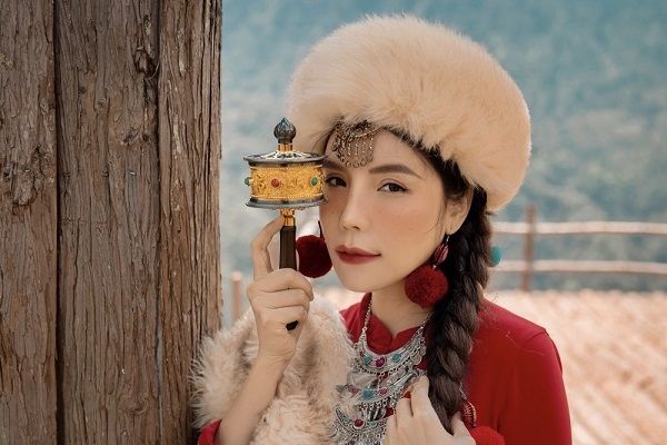 Kiwi Ngô Mai Trang đẹp như 'thiếu nữ Tây Tạng'
