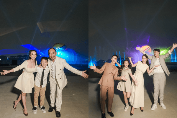Thu Trang, Tiến Luật và dàn sao Việt thích thú với Lễ hội nhạc nước lớn nhất Đông Nam Á 