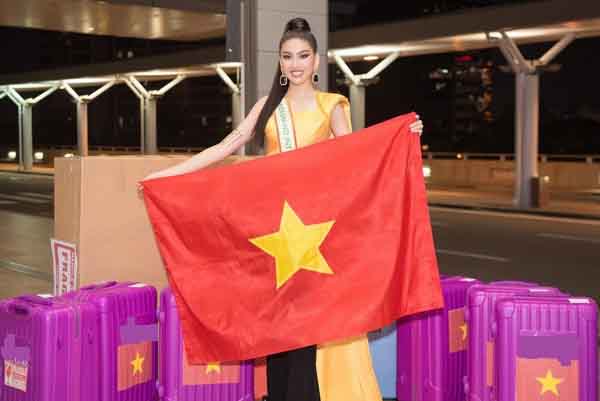 Á hậu Ngọc Thảo mang gần 150kg hành lý dự thi Miss Grand International 2020