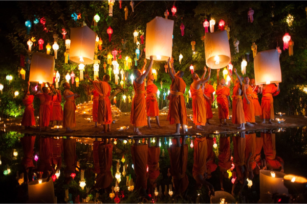 Mùa lễ hội ánh sáng tuyệt đẹp ở thành phố Chiang Mai
