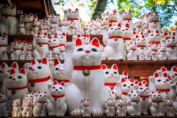 Đền Gotokuji – Nơi của những bức tượng mèo vẫy tay may mắn