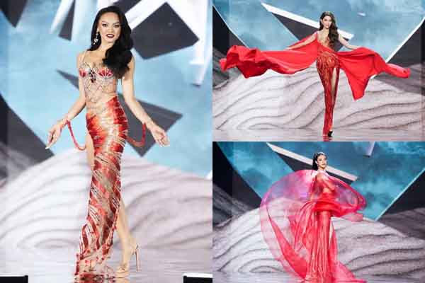 Phần thi dạ hội Miss Grand Vietnam: Mãn nhãn màn tung váy của Chế Nguyễn Quỳnh Châu, Mai Ngô tung 'skill' cực đỉnh