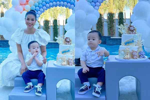 Phạm Hương tổ chức sinh nhật hoành tráng mừng con trai 1 tuổi