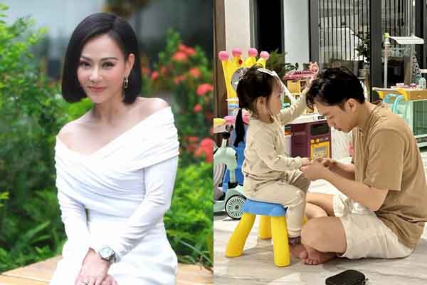 Sao Việt 27/10: Thu Minh quyến rũ trong trang phục hở vai, Cường Đô La làm nails cho con gái