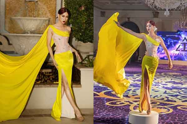 Hải Triều oanh tạc sàn diễn Dubai Fashion Week 2022