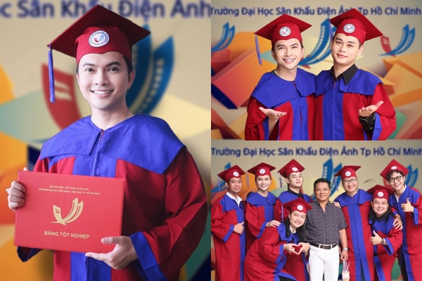 Ca sĩ Nam Cường hào hứng khoe thành tích tốt nghiệp đại học ở tuổi U.40