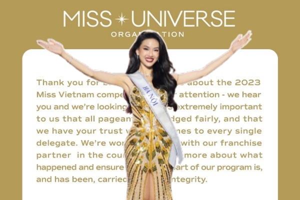 Miss Universe lên tiếng sẽ xem xét lại kết quả của đại diện Việt Nam Bùi Quỳnh Hoa? 