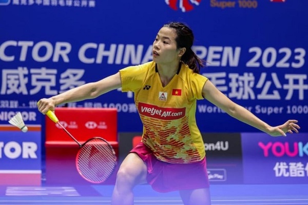 Phong độ thăng hoa, Nguyễn Thùy Linh thẳng tiến vào tứ kết giải cầu lông Trung Quốc Masters 2023