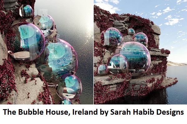 Những ngôi nhà bong bóng trong cổ tích trên đảo Ireland phủ đầy hoa hồng