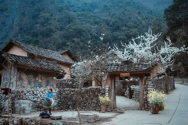 Nhà của Pao mang đậm nét kiến trúc đặc trưng của Hà Giang