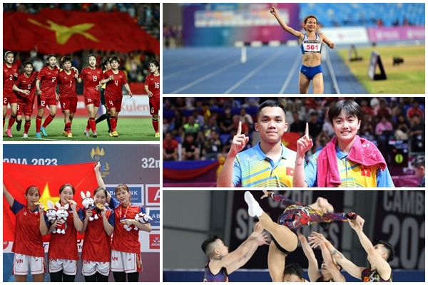 Nhìn lại một số thành tích nổi bật của Đoàn Thể thao Việt Nam tại SEA Games 32