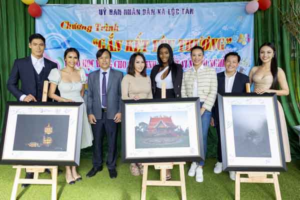 Dàn Hoa hậu, Á hậu, Nam vương quốc tế 'đổ bộ' Lộc Tân làm thiện nguyện