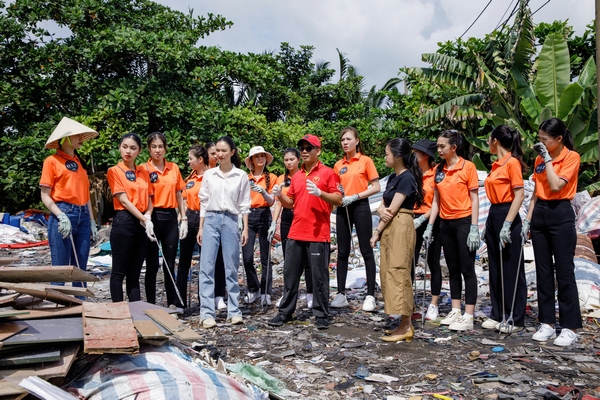 Thí sinh Miss Earth Vietnam 2023 'sốc nặng' khi trải nghiệm môi trường thực tế