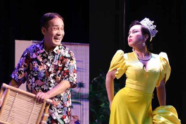 Minh Nhí, Việt Hương tung hứng trong vở diễn 'Sơ hở là yêu'