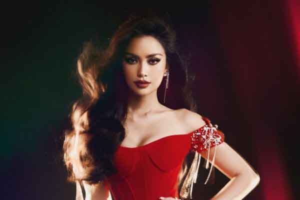 Ngọc Châu rực rỡ trong sắc đỏ, thể hiện tinh thần quyến chiến tại 'Miss Universe'