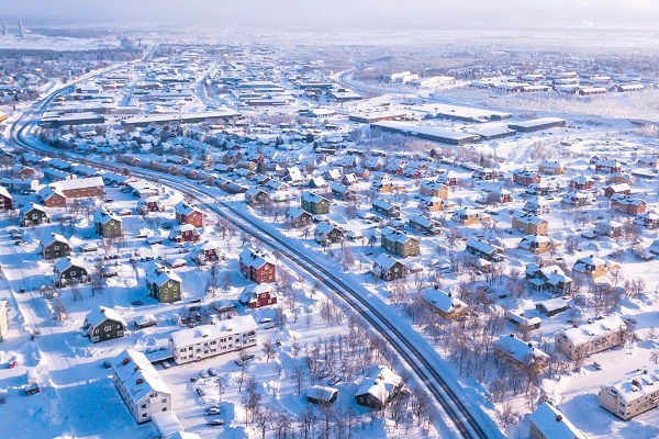 Thành phố Kiruna, Thụy Điển – Nơi tuyết bao phủ quanh năm