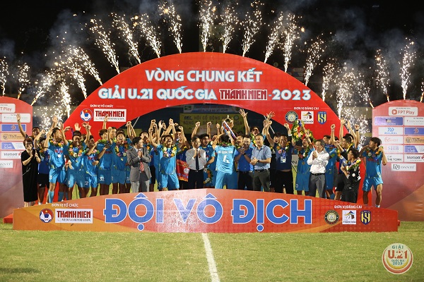 U.21 PVF-CAND - Từ tấm 'vé vớt' trở thành nhà vô địch giải bóng đá U.21 Quốc gia Thanh Niên 2023