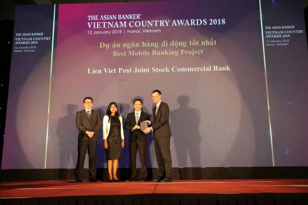 LienVietPostBank đoạt giải dự án  ngân hàng di động tốt nhất Việt Nam