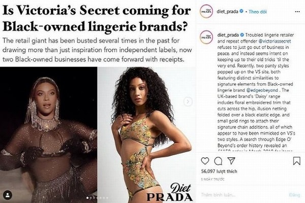 Victoria's Secret bị nghi đạo thiết kế của người da màu  