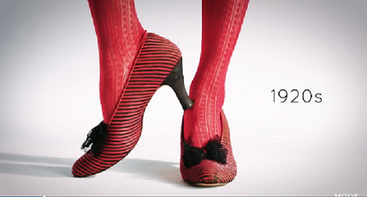 Sự thay đổi 'chóng mặt' của giày cao gót qua 100 năm