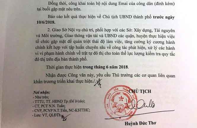 Lãnh đạo Đà Nẵng nhận thư kể tội cán bộ đô thị của học sinh