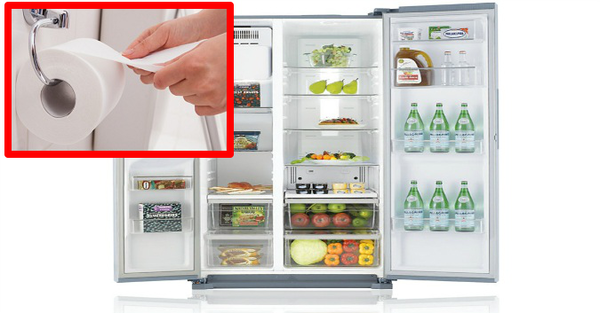 Giấy vệ sinh có thể tẩy mùi hôi trong tủ lạnh