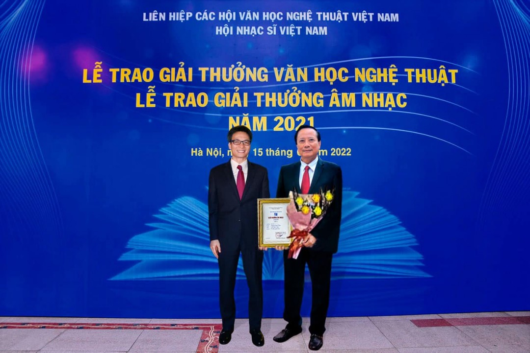 Ca khúc 'Lá rơi' của nhạc sĩ Nguyễn Đình Thậm đoạt giải thưởng của Hội Nhạc sĩ Việt Nam