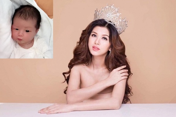 Hoa hậu Thế giới Toàn cầu 2015 sinh con thứ 5 ở tuổi 33