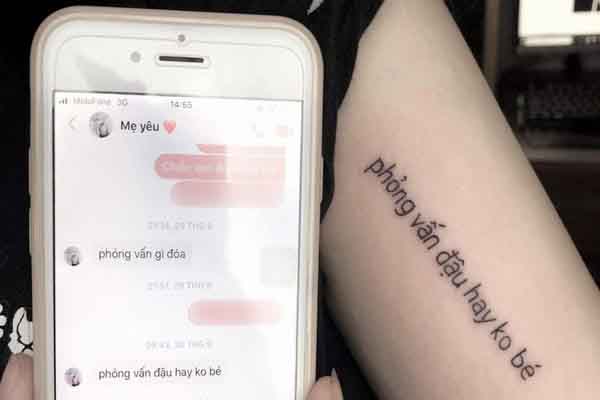 Hình xăm ‘tin nhắn cuối cùng của mẹ’ làm nhiều người rơi nước mắt