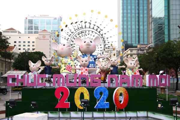 Chiêm ngưỡng đường hoa Nguyễn Huệ 2020 trước ngày khai mạc