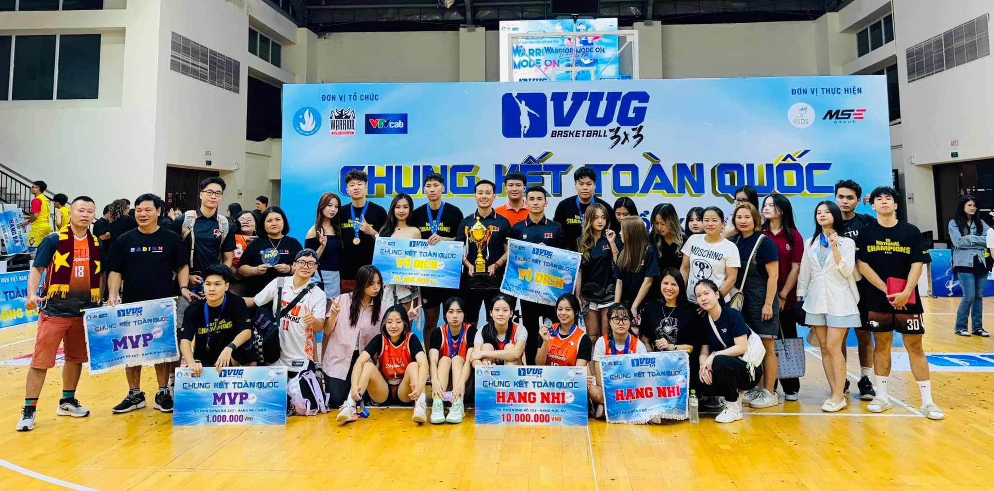VUG 10: Nam Đại học Ngoại Thương, nữ Đại học Sư Phạm Hà Nội vô địch toàn quốc bóng rổ 3×3