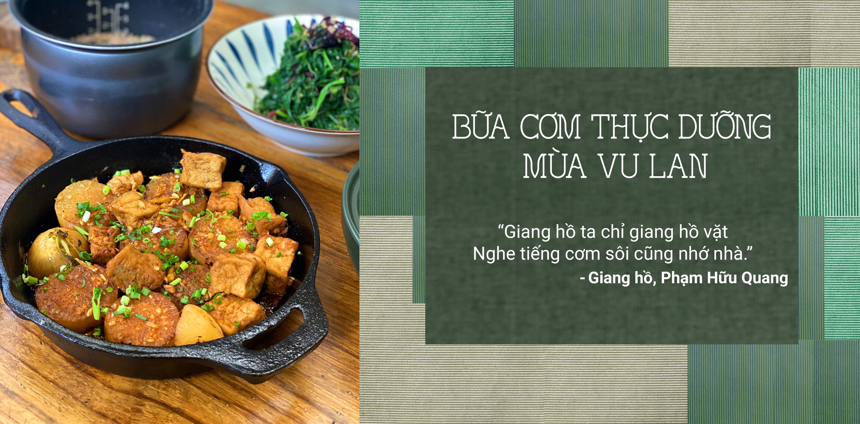 Bữa cơm thực dưỡng mùa Vu Lan