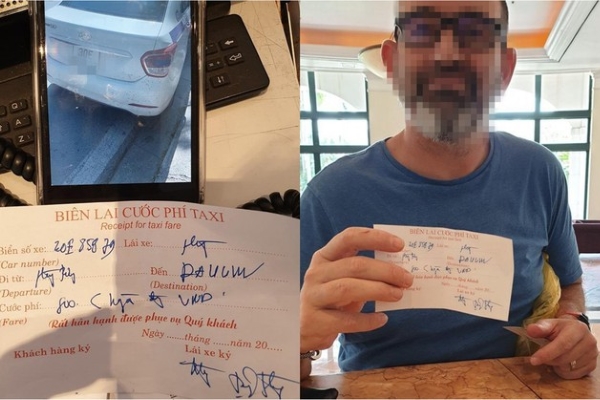 Đi 4 km tại Hà Nội, khách Tây bị “chặt chém” gần 1 triệu đồng tiền taxi