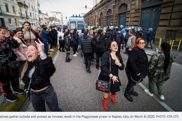 366 người tử vong vì dịch Covid-19 tại Italy, nhiều tù nhân nổi loạn