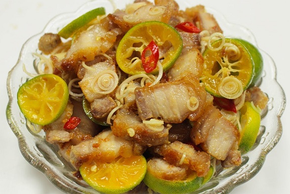 Ba chỉ lắc tắc chua ngọt càng ăn càng ghiền