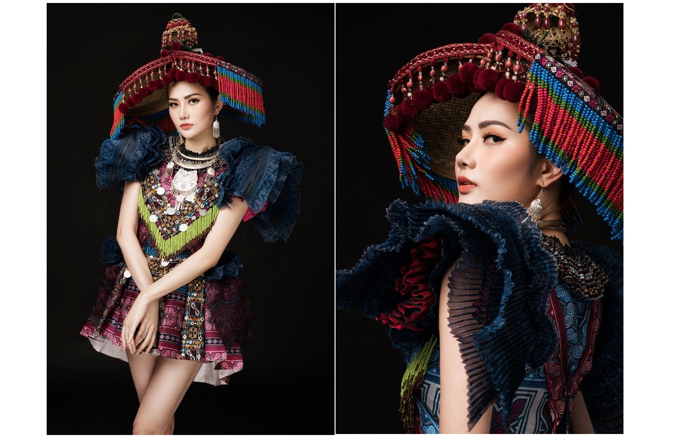 Ấn tượng với trang phục H’Mong của Diệu Linh tại “Nữ hoàng Du lịch Quốc tế”