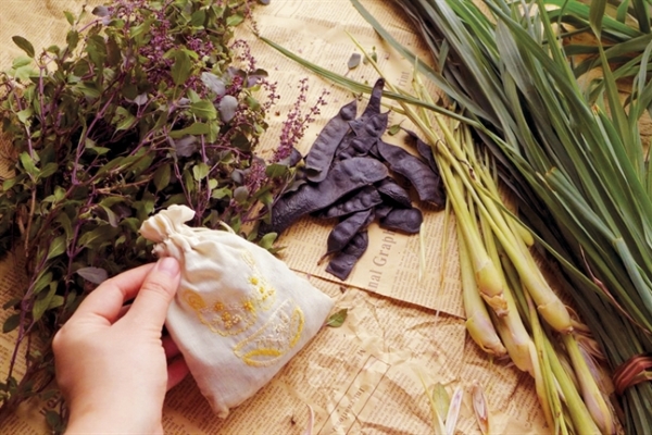 Tóc khỏe đẹp với bồ kết và thảo mộc