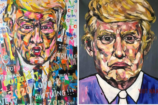 Họa sĩ Việt vẽ 500 chân dung Tổng thống Mỹ được mời triển lãm tại Ý