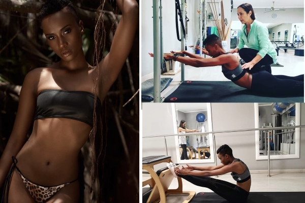 Tân Hoa hậu Hoàn vũ Thế giới 2019 chăm chỉ tập luyện giữ dáng