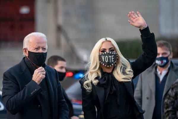 Lady Gaga hy vọng ngày nhậm chức của ông Biden sẽ là ngày hòa bình cho nước Mỹ