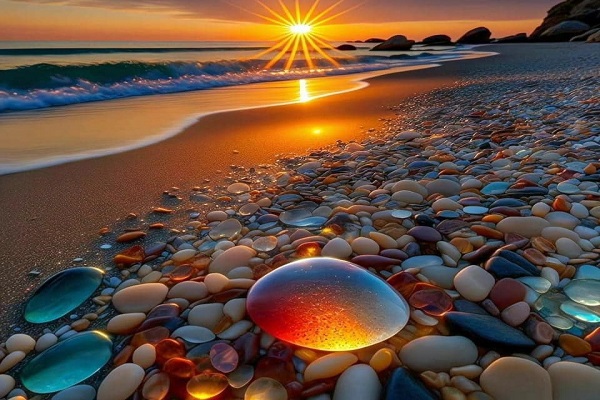 Bãi biển pha lê đẹp ngỡ ngàng qua góc máy nghệ thuật