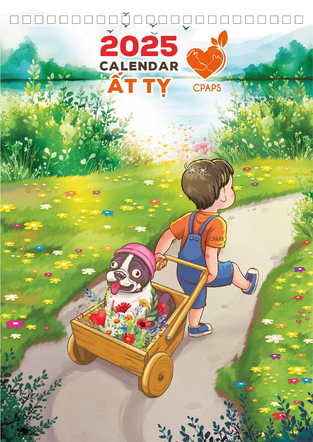 Trạm cứu hộ chó mèo Hà Nội (CPAPS) tung hình ảnh bộ lịch tết 2025 cực đáng yêu