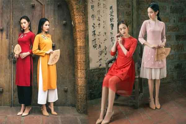 Diện áo dài cách tân cho tết Kỷ Hợi